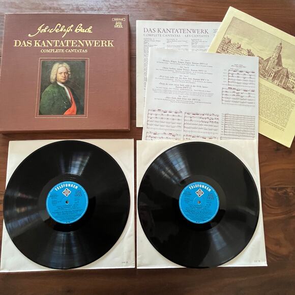 J.S. Bach Das Kantatenwerk Complete Cantatas Vol 4 LP Box Set 1972 Telefunken - Picture 2 of 12